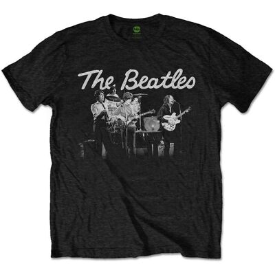 The Beatles 1968 Live på scenen Foto Bandlogga T-shirt - T-shirt The Beatles 1968 Live på scenen Foto Bandlogga T-shirt - T-shirt