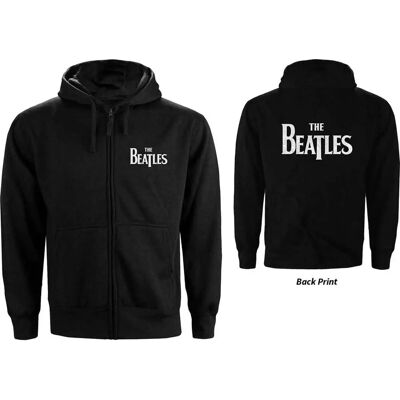 HeyRusty Unisex hoodie med dragkedja The Beatles - Drop T Logo - Svart - M HeyRusty Unisex hoodie med dragkedja The Beatles - Drop T Logo - Svart - M