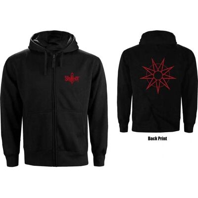 HeyRusty Slipknot Unisex Zippad hoodie - 9 punkts stjärna - Hoodie HeyRusty Slipknot Unisex Zippad hoodie - 9 punkts stjärna - Hoodie