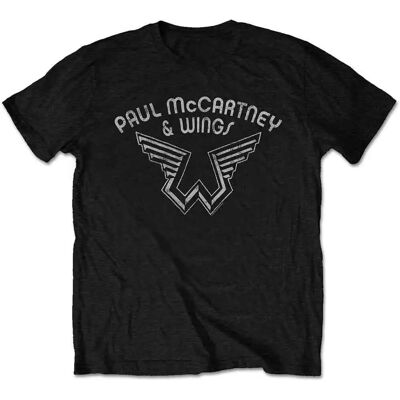 HeyRusty Paul McCartney Unisex Vinge Logo Svart T-shirt - T-shirt HeyRusty Paul McCartney Unisex Vinge Logo Svart T-shirt - T-shirt