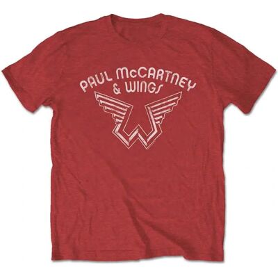 HeyRusty Paul McCartney Unisex Wings Logo Röd X-large - T-shirt HeyRusty Paul McCartney Unisex Wings Logo Röd X-large - T-shirt