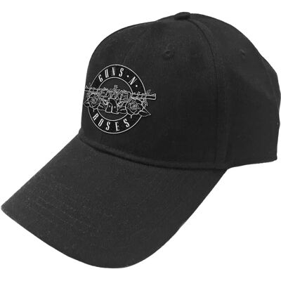 Guns N' Roses Vit Cirkelpatch Bandlogotyp Baseball Cap - Baseball Cap Guns N' Roses Vit Cirkelpatch Bandlogotyp Baseball Cap - Baseball Cap