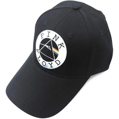 Pink Floyd Baseball Cap Cirkel Logo - Unisex, Svart, Justerbar, Bomull Pink Floyd Baseball Cap Cirkel Logo - Unisex, Svart, Justerbar, Bomull