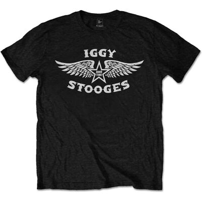 HeyRusty Iggy & The Stooges Wings Svart T-shirt - Band HeyRusty Iggy & The Stooges Wings Svart T-shirt - Band