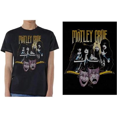 HeyRusty Motley Crue - Tricou Vintage Negru - Trupa de Rock Mare HeyRusty Motley Crue - Tricou Vintage Negru - Trupa de Rock Mare