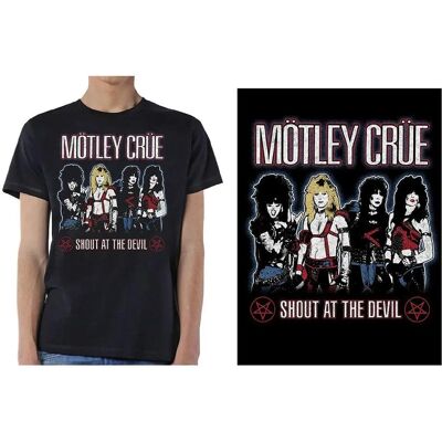 Motley Crue - Svart XL Shout At The Devil T-shirt - Rock Off Motley Crue - Svart XL Shout At The Devil T-shirt - Rock Off