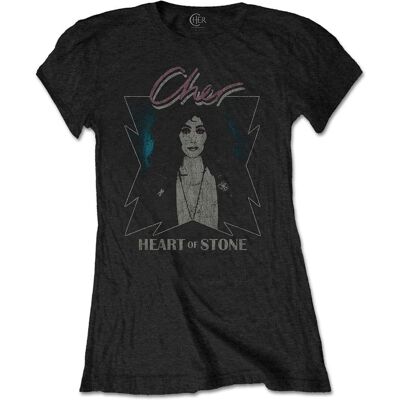 Cher Heart Of Stone Svart S - T-shirt Cher Heart Of Stone Svart S - T-shirt