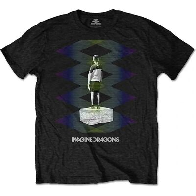 Imagine Dragons Unisex Zig Zag Svart 2XL T-Shirt - T-Shirt Imagine Dragons Unisex Zig Zag Svart 2XL T-Shirt - T-Shirt
