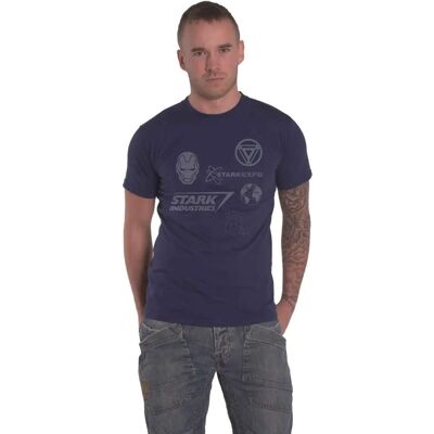 Marvel Stark Expo Navy Stor T-shirt - Casual Kläder Marvel Stark Expo Navy Stor T-shirt - Casual Kläder