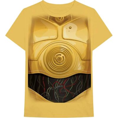 Star Wars C-3PO Droid Chest T-Shirt - T-Shirt Star Wars C-3PO Droid Chest T-Shirt - T-Shirt