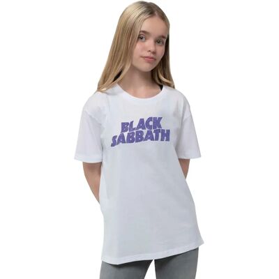 Black Sabbath Wavy Logo Heather T-Shirt - T-Shirt Black Sabbath Wavy Logo Heather T-Shirt - T-Shirt