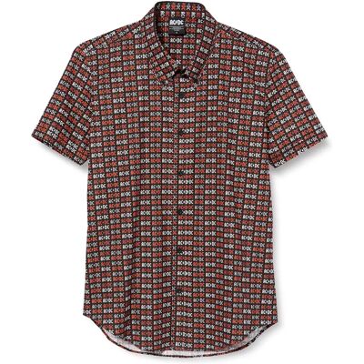 AC/DC Classic Band Logo Repeat Casual Shirt - Casual Shirt AC/DC Classic Band Logo Repeat Casual Shirt - Casual Shirt