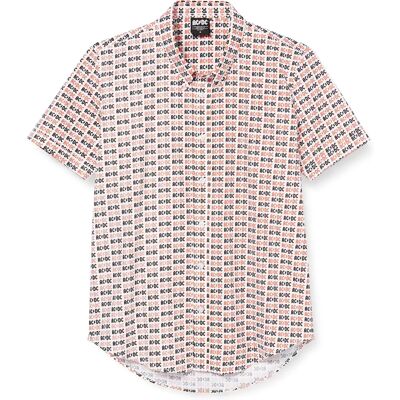 AC/DC Classic Band Logo Repeat Casual Shirt - Shirt AC/DC Classic Band Logo Repeat Casual Shirt - Shirt