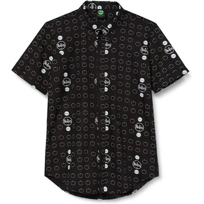 The Beatles Drum and Apples Black L Casual Shirt - Clothing The Beatles Drum and Apples Black L Casual Shirt - Clothing
