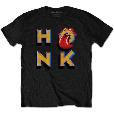 HeyRusty The Rolling Stones Honk Letters Svart XL - T-shirt HeyRusty The Rolling Stones Honk Letters Svart XL - T-shirt