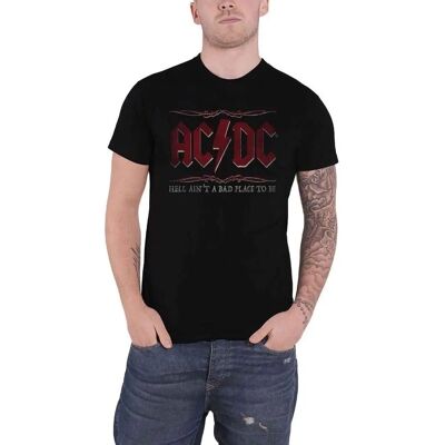 HeyRusty AC/DC Czarny Średni T-Shirt - Rock Off HeyRusty AC/DC Czarny Średni T-Shirt - Rock Off