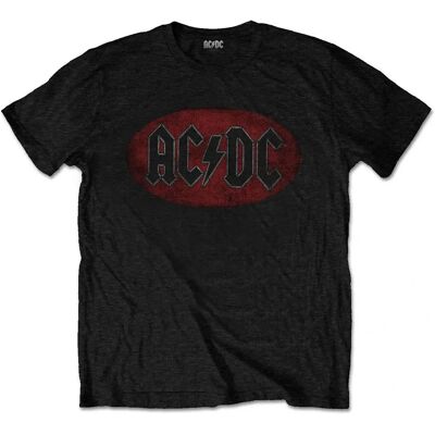 HeyRusty AC/DC Oval Logo Vintage Svart T-shirt - Rock HeyRusty AC/DC Oval Logo Vintage Svart T-shirt - Rock