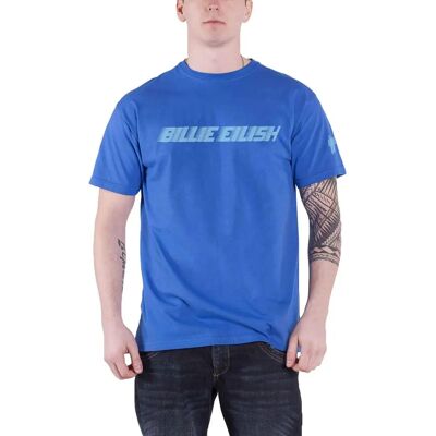 Billie Eilish Blue Racer Logo T-shirt - T-shirt Billie Eilish Blue Racer Logo T-shirt - T-shirt