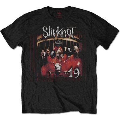 Slipknot Official Band T-shirt Debut Album 19 Years - Black Slipknot Official Band T-shirt Debut Album 19 Years - Black