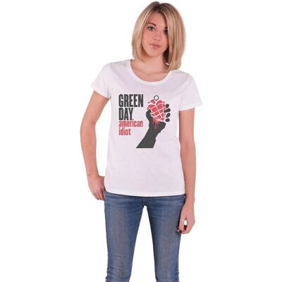 Green Day American Idiot Vit M - T-shirt Green Day American Idiot Vit M - T-shirt