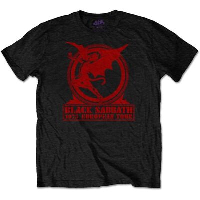 Black Sabbath - Europe '75 T-shirt - Publicité Black Sabbath - Europe '75 T-shirt - Publicité