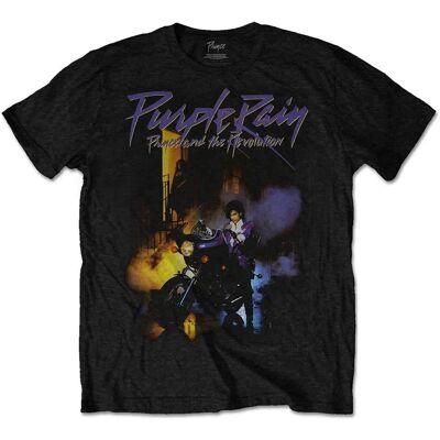Prince Purple Rain Black XXXL Unisex T-shirt - Casual Wear Prince Purple Rain Black XXXL Unisex T-shirt - Casual Wear