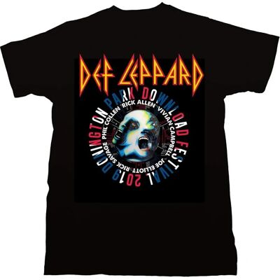Hey Rusty Def leppard Tricou mic negru - Unisex, Download Fest 2019 Hey Rusty Def leppard Tricou mic negru - Unisex, Download Fest 2019
