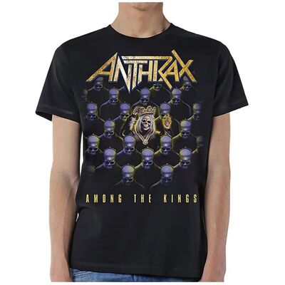 Anthrax Among The Kings T-shirt - Unisex Svart 2XL Anthrax Among The Kings T-shirt - Unisex Svart 2XL