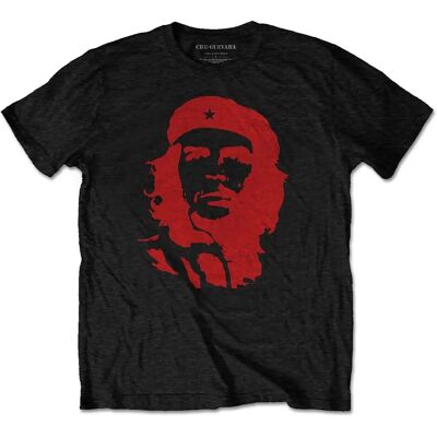 Che Guevara Röd på Svart T-shirt - T-shirt Che Guevara Röd på Svart T-shirt - T-shirt