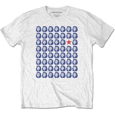 Che Guevara Vit XXL T-Shirt - Porträtt & Kubanska Revolution Che Guevara Vit XXL T-Shirt - Porträtt & Kubanska Revolution
