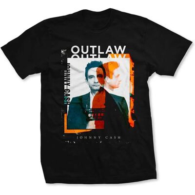 HeyRusty Johnny Cash - Outlaw Foto Svart Xx-large T-shirt HeyRusty Johnny Cash - Outlaw Foto Svart Xx-large T-shirt