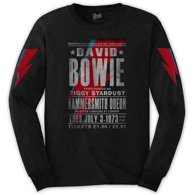 David Bowie Hammersmith Odeon Unisex Long Sleeve T-shirt - T-shirt David Bowie Hammersmith Odeon Unisex Long Sleeve T-shirt - T-shirt