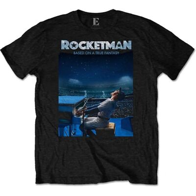 HeyRusty Elton John - Rocketman Starry Night Svart T-shirt - Rock HeyRusty Elton John - Rocketman Starry Night Svart T-shirt - Rock
