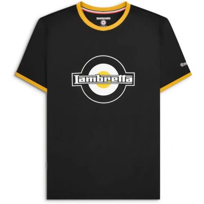Lambretta Model 3XL Logo Ringer Cotton T-Shirt - T-Shirt Lambretta Model 3XL Logo Ringer Cotton T-Shirt - T-Shirt