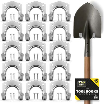 SOL - 15pk - Aluminium - Robuste - Crochets outils - Publicité SOL - 15pk - Aluminium - Robuste - Crochets outils - Publicité