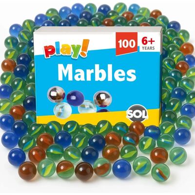 SOL - Traditional Assorted Marbles - Glass - Marbles SOL - Traditional Assorted Marbles - Glass - Marbles