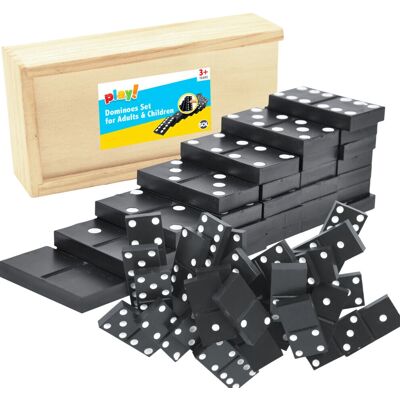 SOL - 28 Dominoes - Wooden - Dominoes Set SOL - 28 Dominoes - Wooden - Dominoes Set