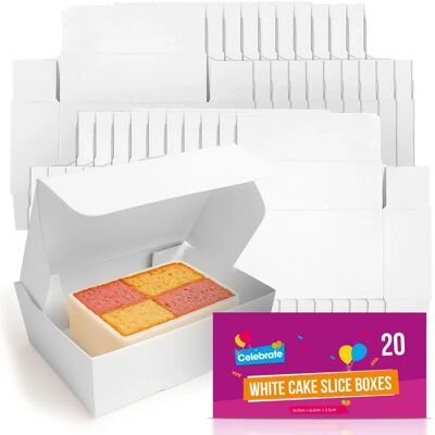 SOL - SOL 20 - Blanc - Individuel - Boîtes à parts de gâteau - Publicité SOL - SOL 20 - Blanc - Individuel - Boîtes à parts de gâteau - Publicité