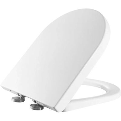 Rak Ceramics - Rak Resort Mini - D-shaped - White - Toilet Seat Rak Ceramics - Rak Resort Mini - D-shaped - White - Toilet Seat