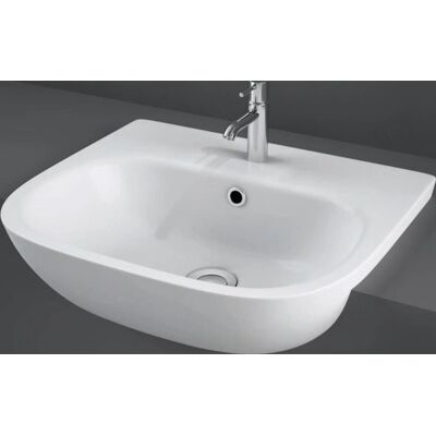 Rak Ceramics Rak Tonique Semi-Recessed Basin - Single Tap Hole Rak Ceramics Rak Tonique Semi-Recessed Basin - Single Tap Hole