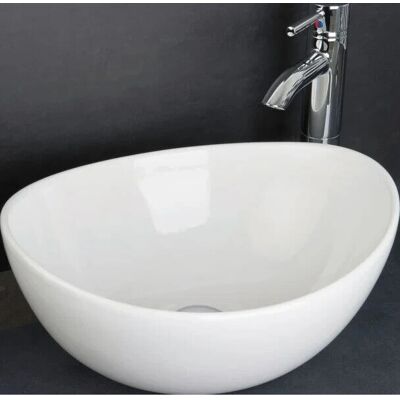 Rak Ceramics - Shell Sit-On Countertop Basin - Bathroom Sink Rak Ceramics - Shell Sit-On Countertop Basin - Bathroom Sink
