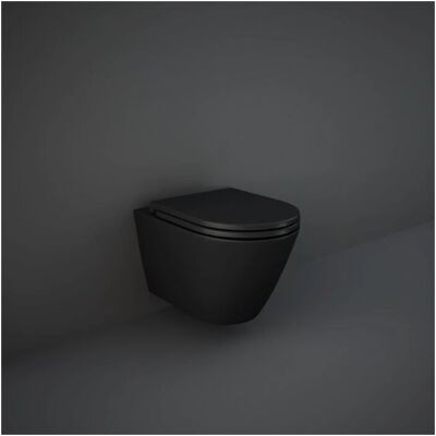 RAK Ceramics WC-Sitz Feeling Soft Close Duroplast Schwarz - WC Sitz RAK Ceramics WC-Sitz Feeling Soft Close Duroplast Schwarz - WC Sitz