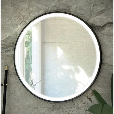 Rak Ceramics - Rak Art Round - Matt Black - Mirror Cabinet Rak Ceramics - Rak Art Round - Matt Black - Mirror Cabinet