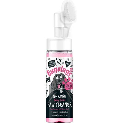 Bugalugs Limpador de patas de cães e gatos - Sem enxágue, Baby Fresh 200ml Bugalugs Limpador de patas de cães e gatos - Sem enxágue, Baby Fresh 200ml