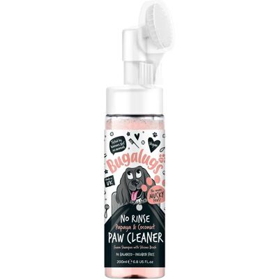 Bugalugs Dog & Cat Shampoo - No Rinse Foam with Silicone Brush - 200ml Bugalugs Dog & Cat Shampoo - No Rinse Foam with Silicone Brush - 200ml