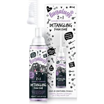 Bugalugs - 2in1-Detangle - Lavender - Finishing-Comb - Grooming Set Bugalugs - 2in1-Detangle - Lavender - Finishing-Comb - Grooming Set