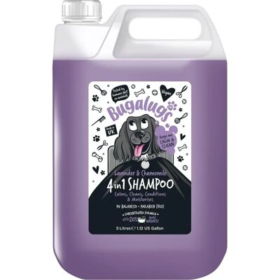 Bugalugs Lavender Chamomile Dog Shampoo - 4-in-1 for Smelly Puppies Bugalugs Lavender Chamomile Dog Shampoo - 4-in-1 for Smelly Puppies