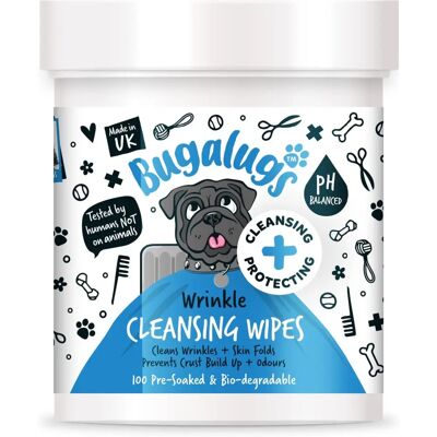 Bugalugs Dog Wipes - Pack of 100 - Biodegradable Dog Grooming Wipes Bugalugs Dog Wipes - Pack of 100 - Biodegradable Dog Grooming Wipes