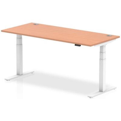Brand White 1400x800mm Height Adjustable Desk - Desk Brand White 1400x800mm Height Adjustable Desk - Desk