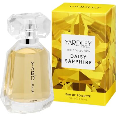 Yardley Womens Daisy Sapphire Eau De Toilette - 50ml - Floral Green Fragrance Yardley Womens Daisy Sapphire Eau De Toilette - 50ml - Floral Green Fragrance